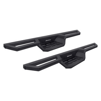 APG® - 6" ST Drop Style Cab Length Black Rectangular Nerf Bars
