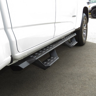 APG® - 5" RS Drop Style Cab Length Black Rectangular Nerf Bars