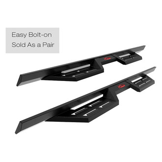 APG® - DS Drop Down Style Black Trapezoid Nerf Bars