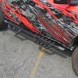 APG® - 5" RS Drop Style Black Rectangular Nerf Bars