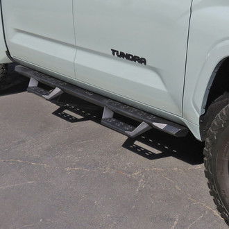APG® - 5" RS Drop Style Cab Length Black Rectangular Nerf Bars