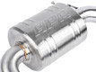 Brushed-finished mufflers for a deep, throaty drone-free sound