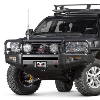 ARB® - Deluxe Full Width Black Powder Coated Front Winch HD Bumper with Grille Guard