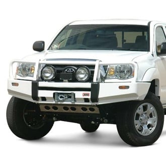 ARB® - Deluxe Full Width Stain Black Powder Coated Front Winch HD Bumper with Grille Guard