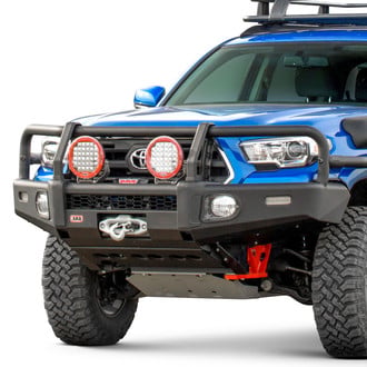 ARB® - Summit Full Width Textured Black Front Winch HD Bumper with Grille Guard