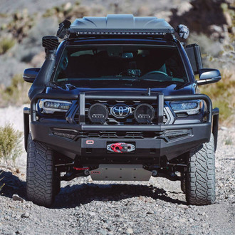 ARB® - Summit MKII Full Width Black Powder Coated Front Winch HD Bumper with Grille Guard