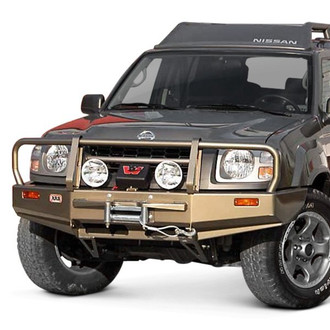 ARB® - Deluxe Full Width Black Powder Coated Front Winch HD Bumper with Grille Guard