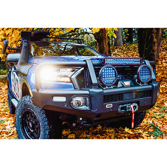 ARB® - Summit Full Width Black Powder Coated Front Winch HD Bumper with Grille Guard