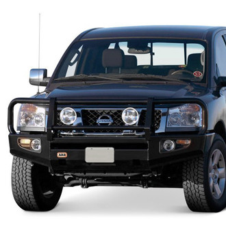 ARB® - Deluxe Full Width Black Powder Coated Front Winch HD Bumper with Grille Guard