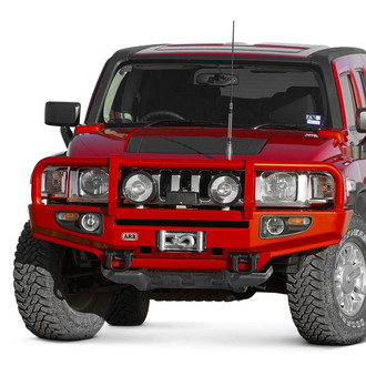 ARB® - Deluxe Full Width Black Powder Coated Front Winch HD Bumper with Grille Guard