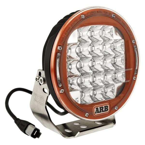 ARB® - Intensity MIL810-STDG 7" 74W Round Black/Red Housing Flood Beam LED Light