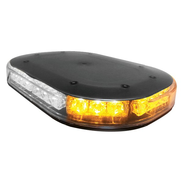 A.R.E.® - 9.8" Magnet Mount Amber/White LED Emergency Light Bar