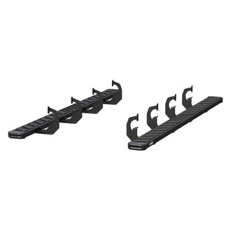 Aries® - 6" NovaTrac Cab Length Black Running Boards