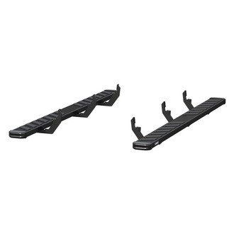 Aries® - 6" NovaTrac Cab Length Black Running Boards