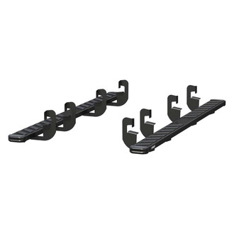 Aries® - 6" NovaTrac Cab Length Black Running Boards