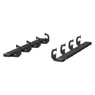 Aries® - 6" NovaTrac Cab Length Black Running Boards