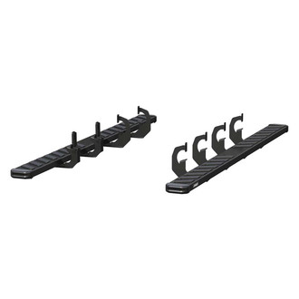 Aries® - 6" NovaTrac Cab Length Black Running Boards