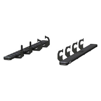 Aries® - 6" NovaTrac Cab Length Black Running Boards