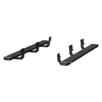 Aries® - 6" NovaTrac Cab Length Black Running Boards
