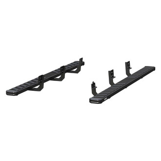 Aries® - 6" NovaTrac Cab Length Black Running Boards