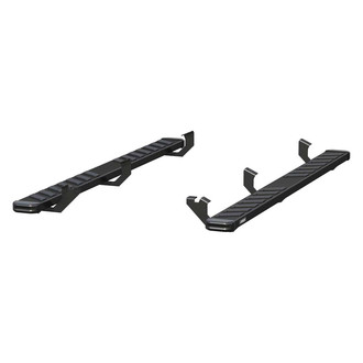Aries® - 6" NovaTrac Cab Length Black Running Boards