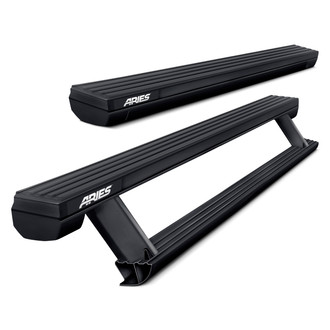 Aries® - 3.3" ActionTrac™ Retractable Black Running Boards