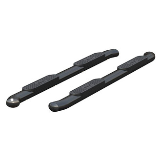 Aries® - 4" Cab Length Black Oval Side Bars