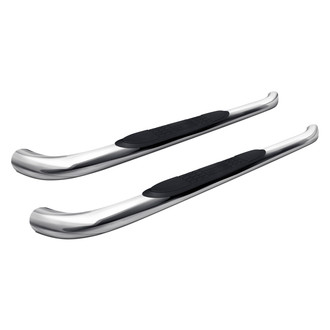 Aries® - 3" Cab Length Polished Round Side Bars