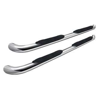 Aries® - 3" Cab Length Polished Round Side Bars