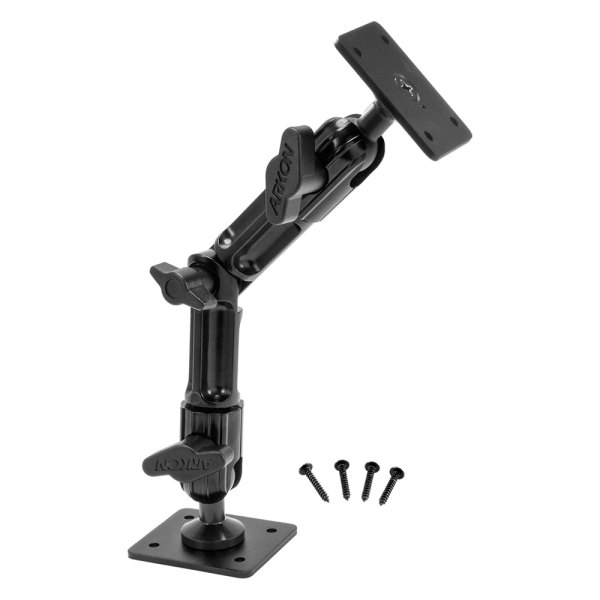 Arkon® - Heavy-Duty AMPS Multi-Angle Mounting Pedestal with 9" Arm and 4-Hole Drill Base
