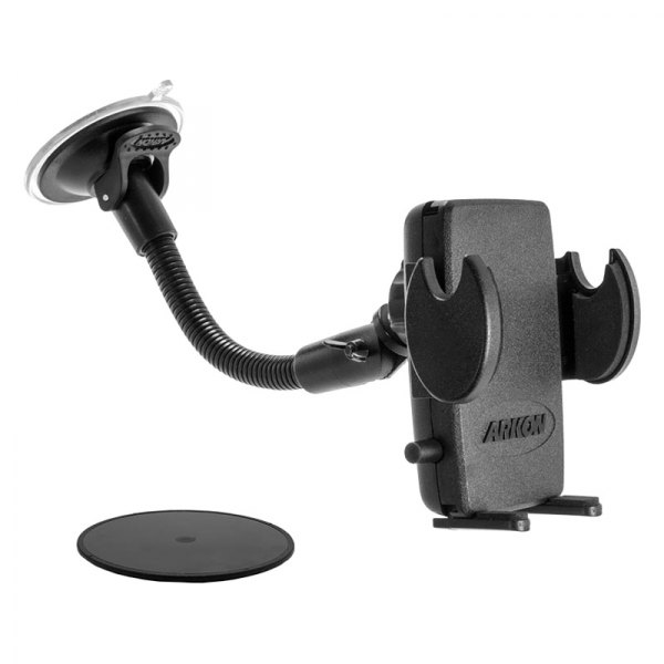 Arkon® - Mega Grip Windshield Suction Cup Phone Holder with 8.5" Arm for iPhone 11, XS, XR, X, Galaxy S10