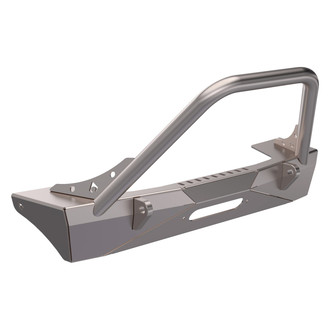 Artec Industries® - Sentinel Stubby Raw Front Winch HD Bumper with Stinger