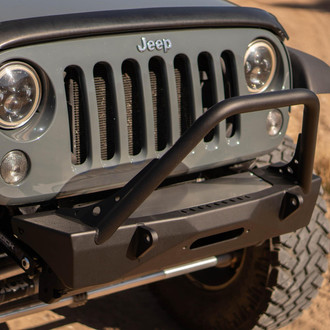 Artec Industries® - Sentinel Stubby Black Powder Coated Front Winch HD Bumper with Stinger