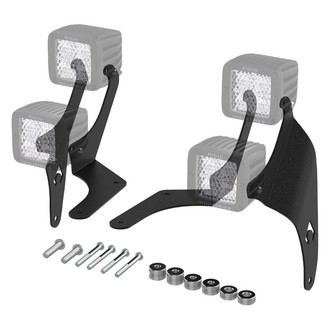Artec Industries® - Textured Black A-Pillar Mounts for 4x3" Cube Lights