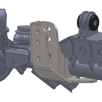 Artec Industries® - Front Raised Track Bar Bracket