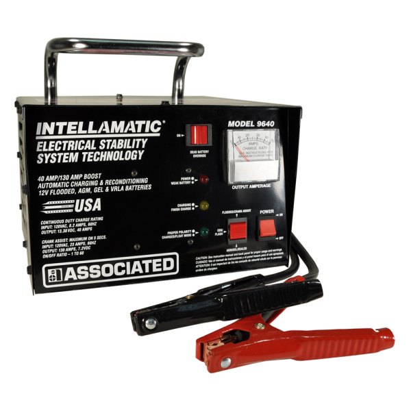 Associated Equipment® - Intellamatic™ 12v Portable Battery Charger and Power Supply