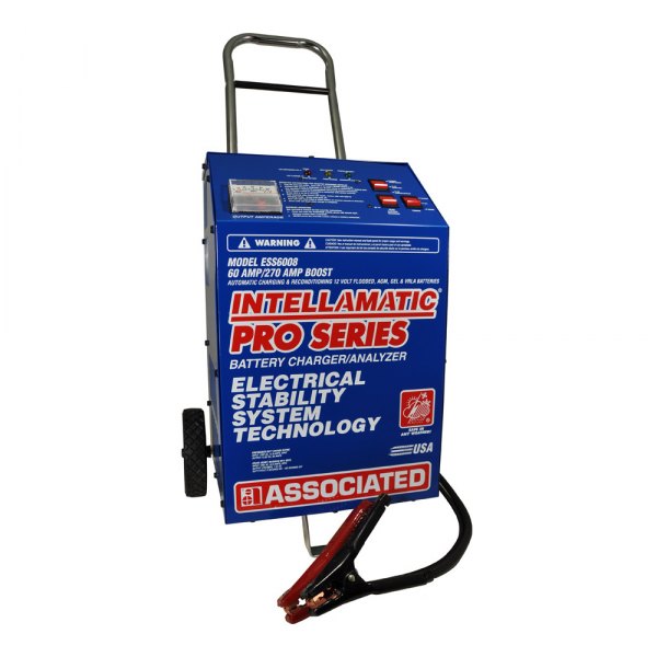 Associated Equipment® - ESS™ 12 V Wheeled Battery Charger and Power Supply