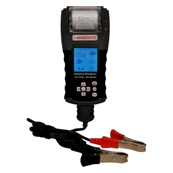 Associated Equipment® - 9 V to 36 V Handheld Digital Battery Load and Electrical System Tester with Printer
