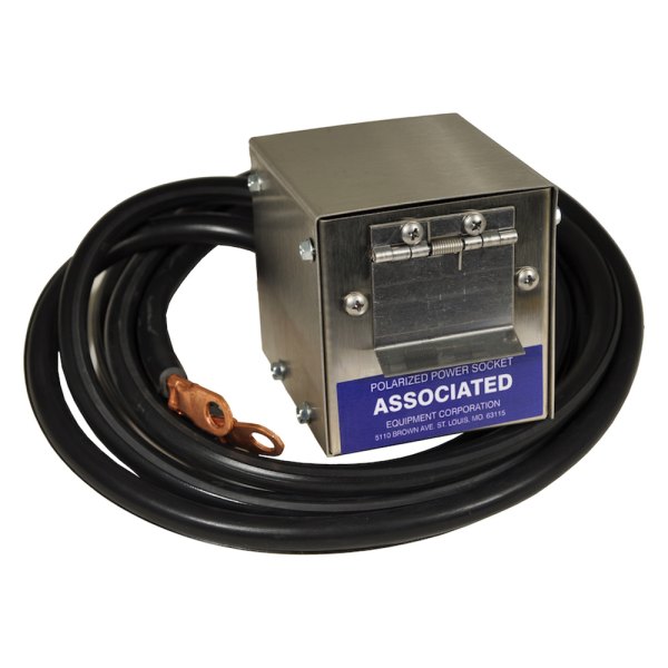 Associated Equipment® - Stainless Steel Plug-In Polarized Socket Box with 5' Leads for 6139 System