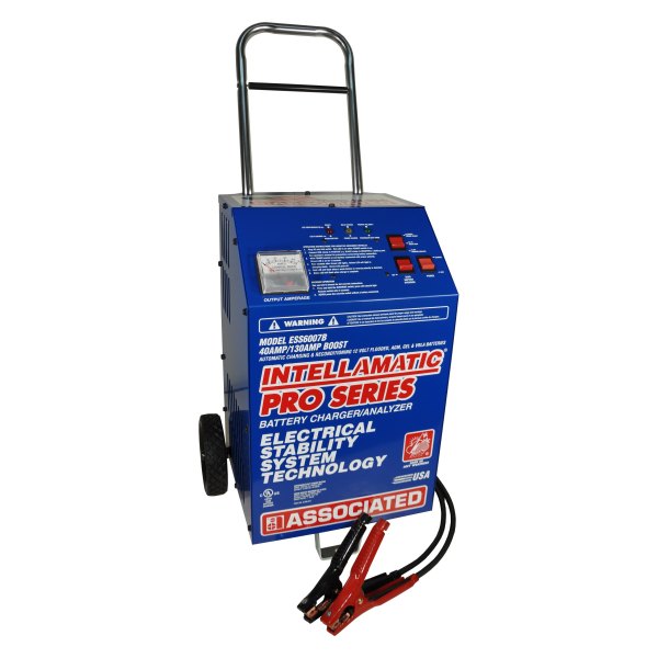 Associated Equipment® - ESS™ 12 V Wheeled Battery Charger and Power Supply