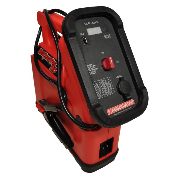 Associated Equipment® - 12 V Professional Heavy Duty Industrial Jump Starter with 3' DC Leads
