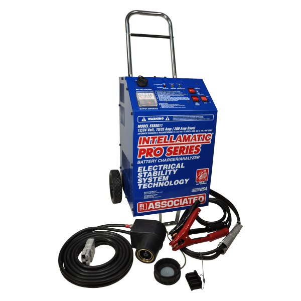 Associated Equipment® - Intellamatic™ 12V/24V Wheeled Battery Charger and Power Supply