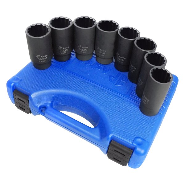 Astro Pneumatic Tool® - 8-piece 12-Point Axle Nut Socket Set