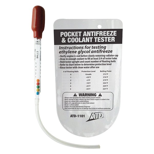 ATD® 1101 - Pocket Antifreeze and Coolant Tester with Pouch