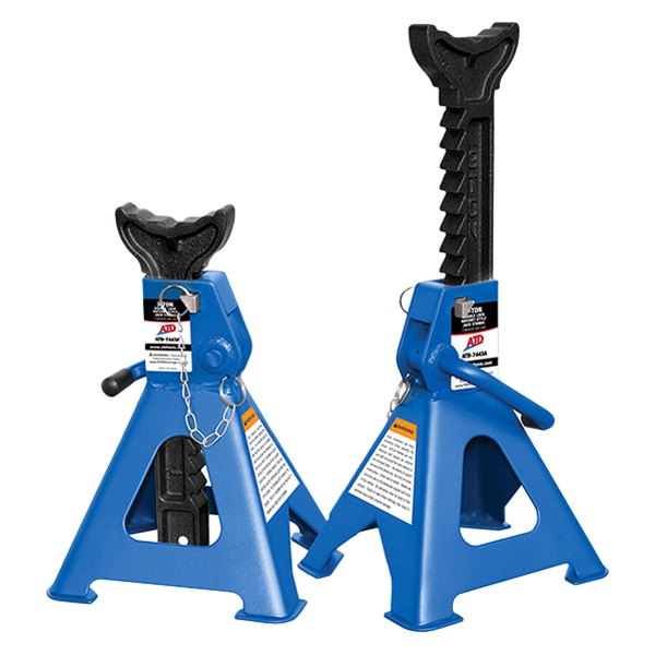 ATD® - 2-piece 3 t Double Lock Ratcheting Jack Stand Set