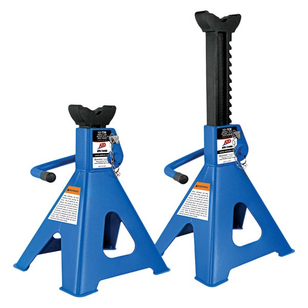 ATD® - 2-piece 12 t Double Lock Ratcheting Jack Stand Set