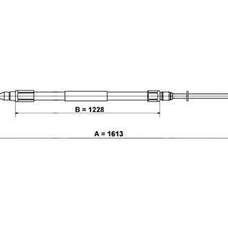 ATE® - Driver Side Parking Brake Cable