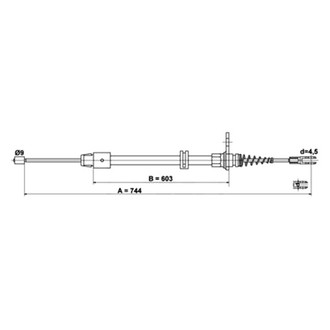ATE® - Rear Parking Brake Cable