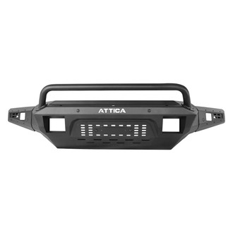 Attica 4x4® - Terra Series Full Width Black Powder Coated Front Modular Bumper with Hoop