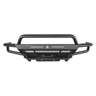 Attica 4x4® - Apex Series Full Width Black Powder Coated Front Winch Pre-Runner Bumper with Hoop